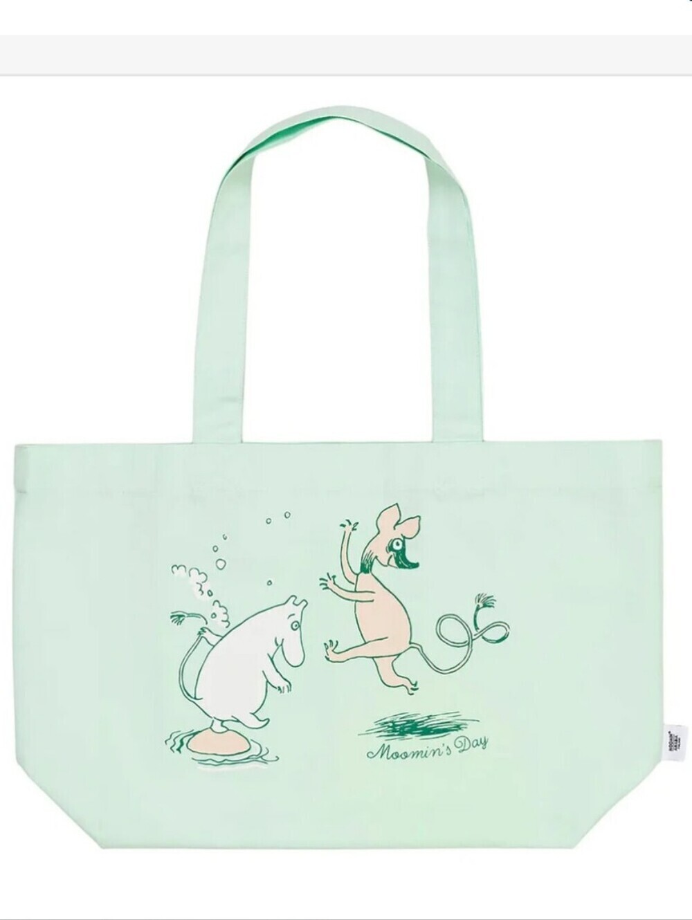 Arabia Moomin's Days 2025 Mint Green Tote Bag
